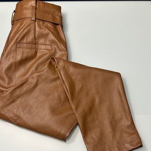 Lucky Paris Faux Brown Leather Pants